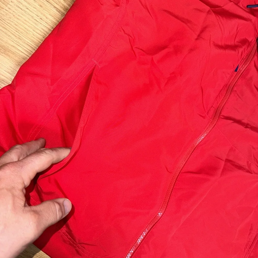 Polo Ralph Lauren Red Packable Water-Repellent Hooded Performance Jacket Men 2XL